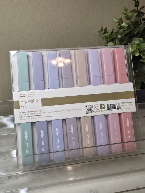 Other - Mr. Pen Pastel Highlighter Set - 8-Pack (Multicolor Pastel)